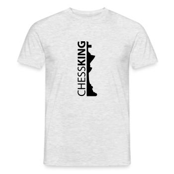 chess king - T-shirt homme - gris chiné - Devant - AI Model Male 178 dark (178cm)