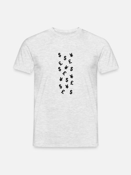 EURO DOLLAR POUND YEN - Men's T-Shirt - heather grey