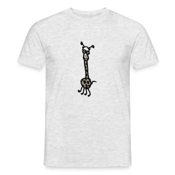 --- My Giraffe --- Designe - Men's T-Shirt - heather grey - Front - AI Model Male 178 dark (178cm)