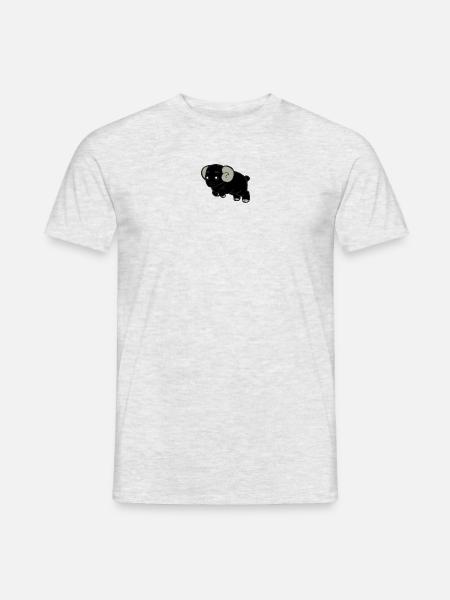 Entire childish ram logo - Men's T-Shirt - heather grey