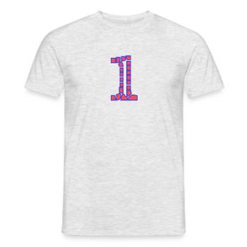 1. 1 Jahr. 1. JUBILÄUM. 1-JÄHRIGES JUBILÄUM - Männer T-Shirt - Grau meliert - Vorne - AI Model Male 178 dark (178cm)