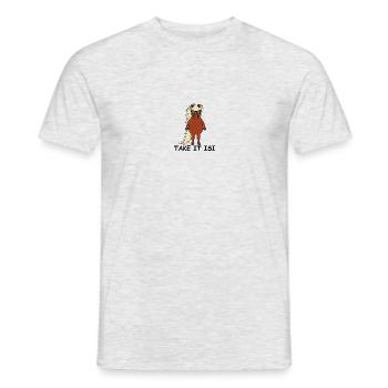 take it isi - Männer T-Shirt - Grau meliert - Vorne - AI Model Male 178 dark (178cm)