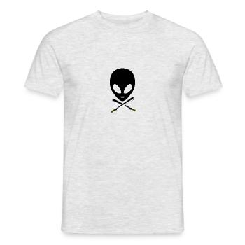 Pirate extraterrestre - T-shirt homme - gris chiné - Devant - AI Model Male 178 dark (178cm)
