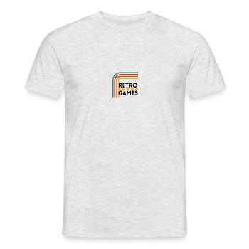 Retro Games - Männer T-Shirt - Grau meliert - Vorne - AI Model Male 178 dark (178cm)