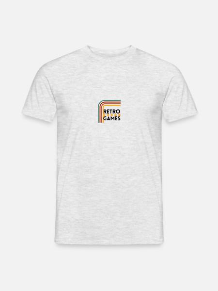 Retro Games - Männer T-Shirt - Grau meliert
