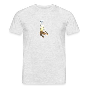 Basketball - Men's T-Shirt - heather grey - Front - AI Model Male 178 dark (178cm)