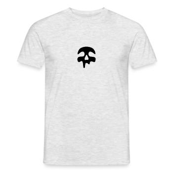 MeltySkull skull - Men's T-Shirt - heather grey - Front - AI Model Male 178 dark (178cm)