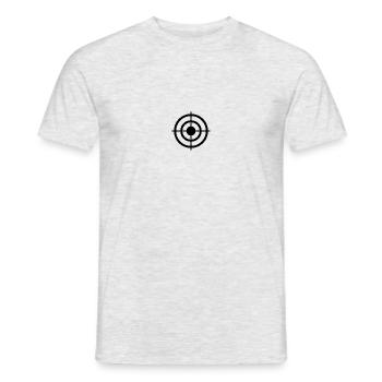 target - Men's T-Shirt - heather grey - Front - AI Model Male 178 dark (178cm)