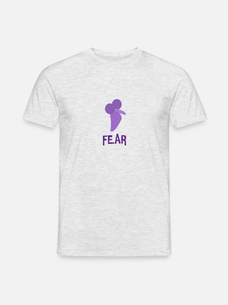 Inside out FEAR - Men's T-Shirt - heather grey