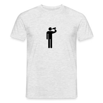bere - T-shirt uomo - grigio melange - Fronte - AI Model Male 178 dark (178cm)