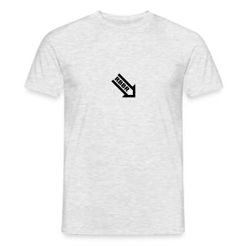 Rubber Bottom - Men's T-Shirt - heather grey - Front - AI Model Male 178 dark (178cm)