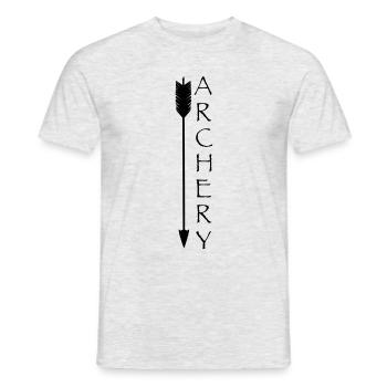 Archery Archer Motif Shirt Bow - Men's T-Shirt - heather grey - Front - AI Model Male 178 dark (178cm)
