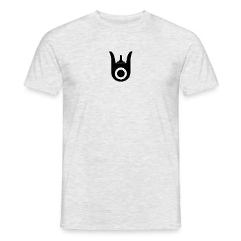 Spitz - Männer T-Shirt - Grau meliert - Vorne - AI Model Male 178 dark (178cm)