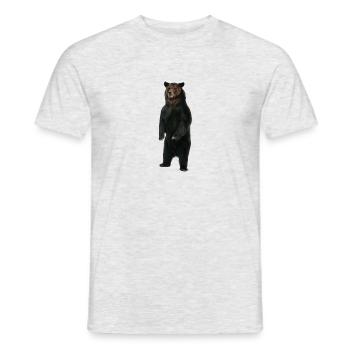 Standing bear - Men's T-Shirt - heather grey - Front - AI Model Male 178 dark (178cm)
