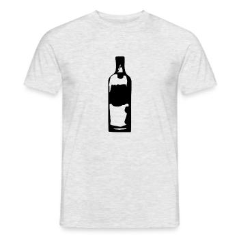 Vodkaflasche - Männer T-Shirt - Grau meliert - Vorne - AI Model Male 178 dark (178cm)