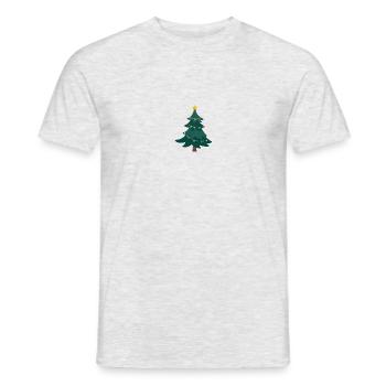 Arbre de Noël - T-shirt homme - gris chiné - Devant - AI Model Male 178 dark (178cm)