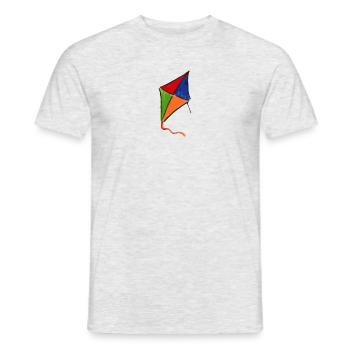 kite kite - Men's T-Shirt - heather grey - Front - AI Model Male 178 dark (178cm)
