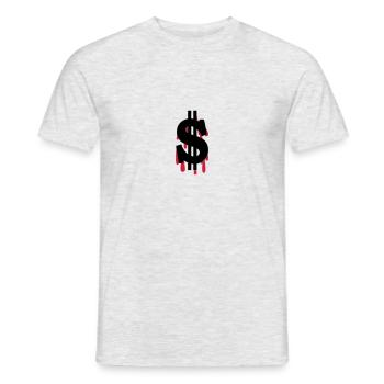 Dollar am Ende - Männer T-Shirt - Grau meliert - Vorne - AI Model Male 178 dark (178cm)