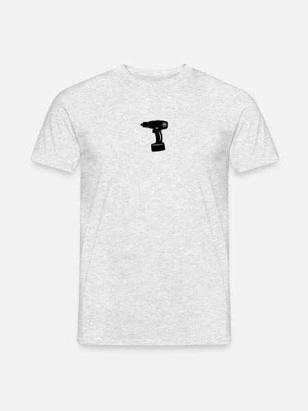 Akkuschrauber - Männer T-Shirt - Grau meliert