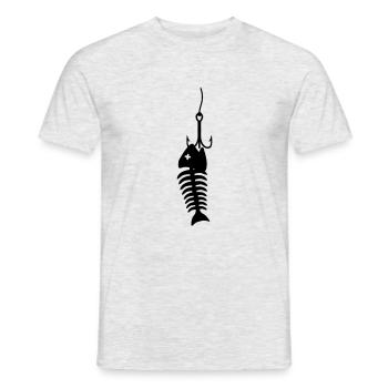 Fishing - T-shirt homme - gris chiné - Devant - AI Model Male 178 dark (178cm)