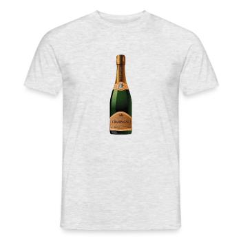 blockedTitle - Männer T-Shirt - Grau meliert - Vorne - AI Model Male 178 dark (178cm)