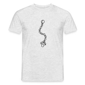 Schnullerkette - Men's T-Shirt - heather grey - Front - AI Model Male 178 dark (178cm)