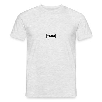 Team - Men's T-Shirt - heather grey - Front - AI Model Male 178 dark (178cm)