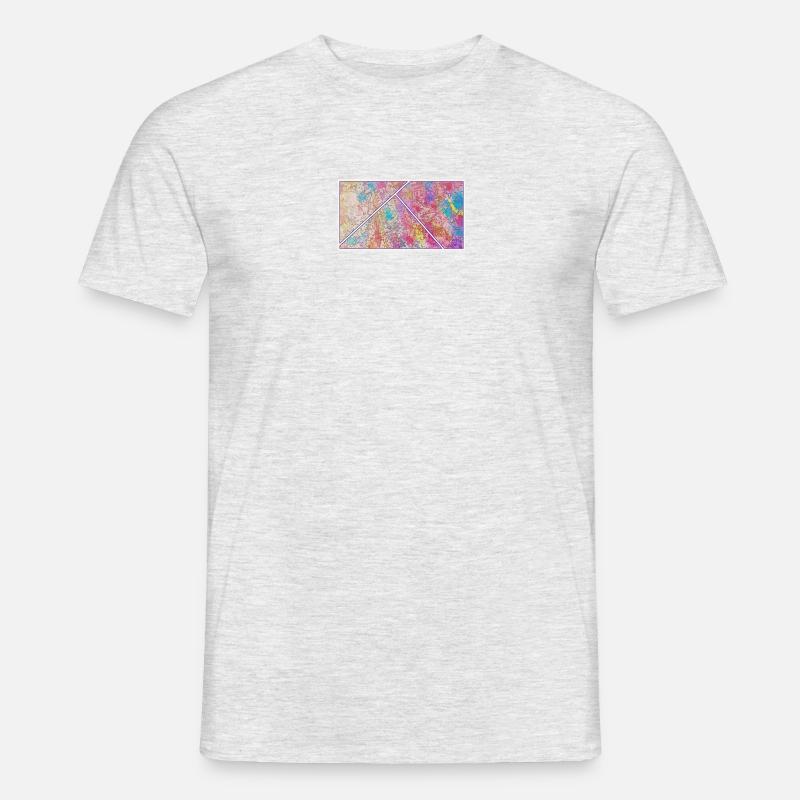 Colour in Frames - Männer T-Shirt - Grau meliert