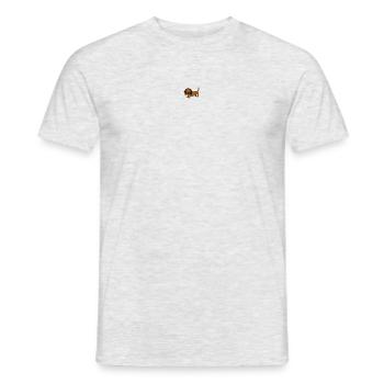 Happy "Dackel" - Männer T-Shirt - Grau meliert - Vorne - AI Model Male 178 dark (178cm)