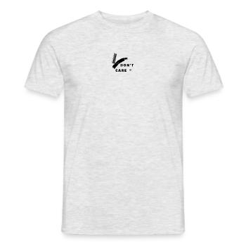 I don't care! - Männer T-Shirt - Grau meliert - Vorne - AI Model Male 178 dark (178cm)