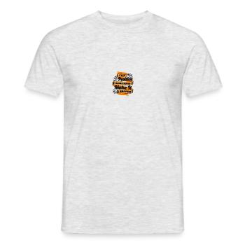 Stay positive work hard make it happen - Men's T-Shirt - heather grey - Front - AI Model Male 178 dark (178cm)