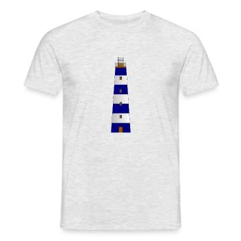 leuchtturm lighthouse coast kueste ocean sea meer1 - Männer T-Shirt - Grau meliert - Vorne - AI Model Male 178 dark (178cm)