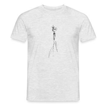 Un petit oiseau - T-shirt homme - gris chiné - Devant - AI Model Male 178 dark (178cm)