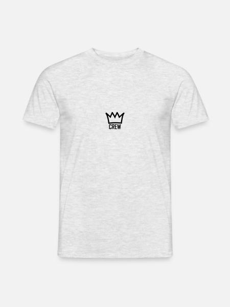 crew - T-shirt homme - gris chiné