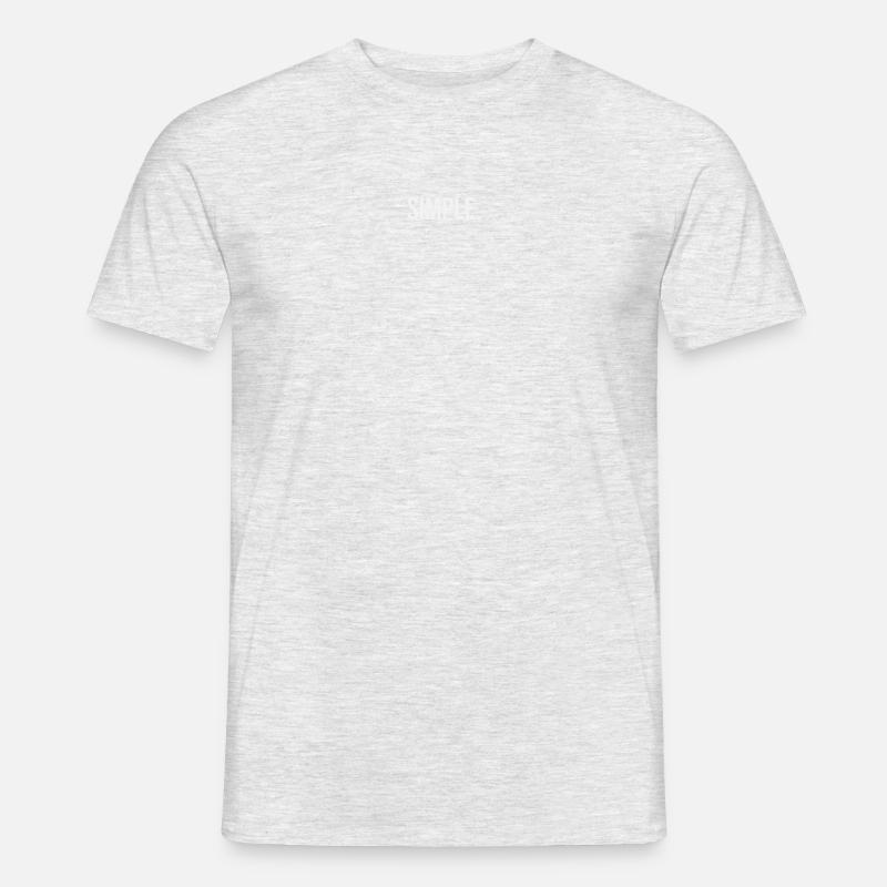 SIMPLE. - Männer T-Shirt - Grau meliert