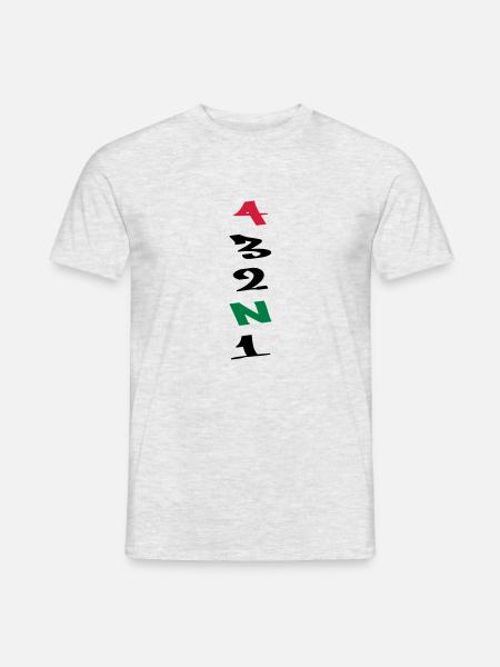 4 Gears Graffiti - Männer T-Shirt - Grau meliert