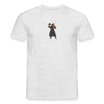 Absolventin bei Universitäts Abschluss dabbt (Dab) - Männer T-Shirt - Grau meliert - Vorne - AI Model Male 178 dark (178cm)