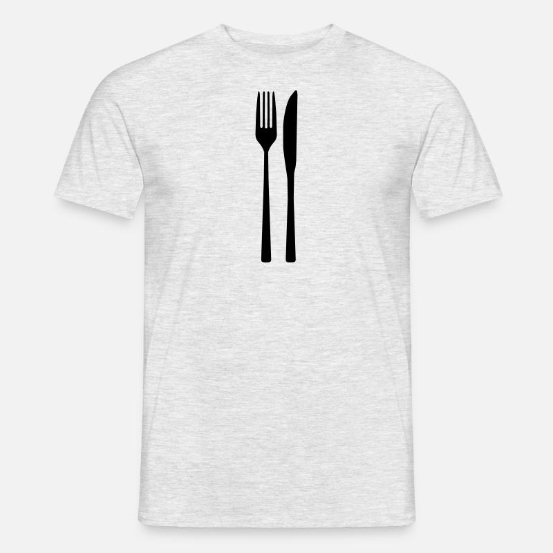 Messer Gabel - Spoon Fork - Männer T-Shirt - undefined