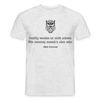 Becoming thirty is not difficult - Men's T-Shirt - heather grey - Front - AI Model Male 178 dark (178cm)