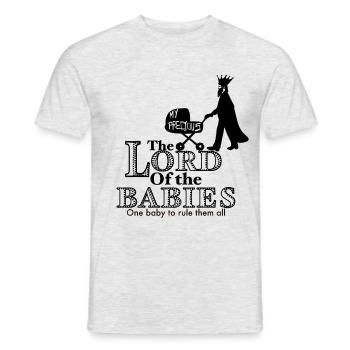 Bébé Seigneur des Anneaux - T-shirt homme - gris chiné - Devant - AI Model Male 178 dark (178cm)