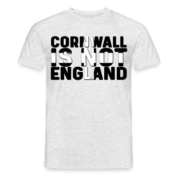 Cornwall ist nicht England - Männer T-Shirt - Grau meliert - Vorne - AI Model Male 178 dark (178cm)