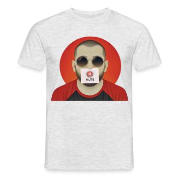 MUTE MAN - nice people - T-shirt homme - gris chiné - Devant - AI Model Male 178 dark (178cm)