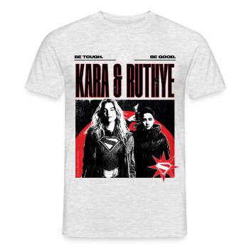 Supergirl Movie Be Tough. Be Good. Kara Und Ruthye - Männer T-Shirt - Grau meliert - Vorne - AI Model Male 178 dark (178cm)