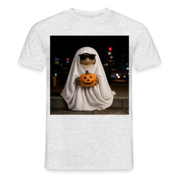 Toad Ghost Sunglasses T-Shirt Halloween - Men's T-Shirt - heather grey - Front - AI Model Male 178 dark (178cm)