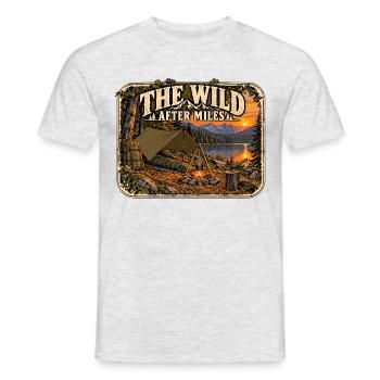 Die Wildnis nach Meilen - Männer T-Shirt - Grau meliert - Vorne - AI Model Male 178 dark (178cm)
