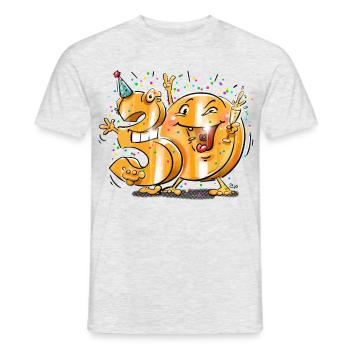 30. Geburtstag - Männer T-Shirt - Grau meliert - Vorne - AI Model Male 178 dark (178cm)