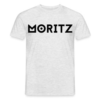 Vorname Moritz - Männer T-Shirt - Grau meliert - Vorne - AI Model Male 178 dark (178cm)