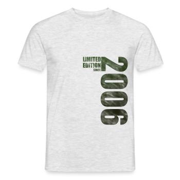 18er Geburtstag, endlich 18, limited Edition,2006 - Männer T-Shirt - Grau meliert - Vorne - AI Model Male 178 dark (178cm)