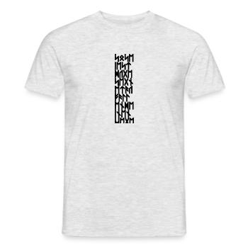 Soseies Zauberspruch Runen - Männer T-Shirt - Grau meliert - Vorne - AI Model Male 178 dark (178cm)
