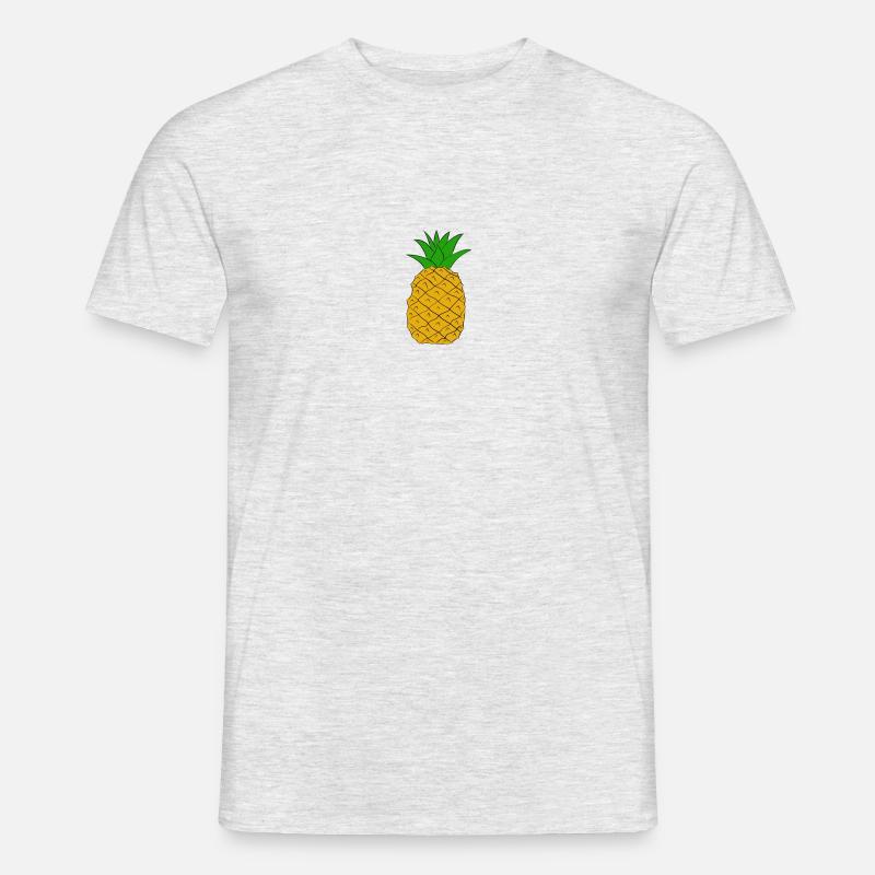 Ananas - Männer T-Shirt - Grau meliert